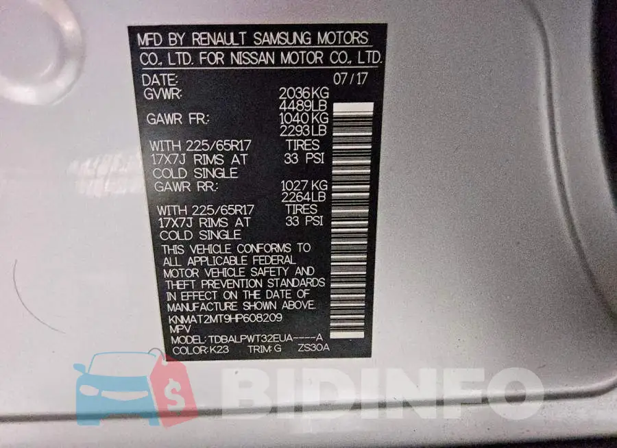 KNMAT2MT9HP608209 Photo# 13