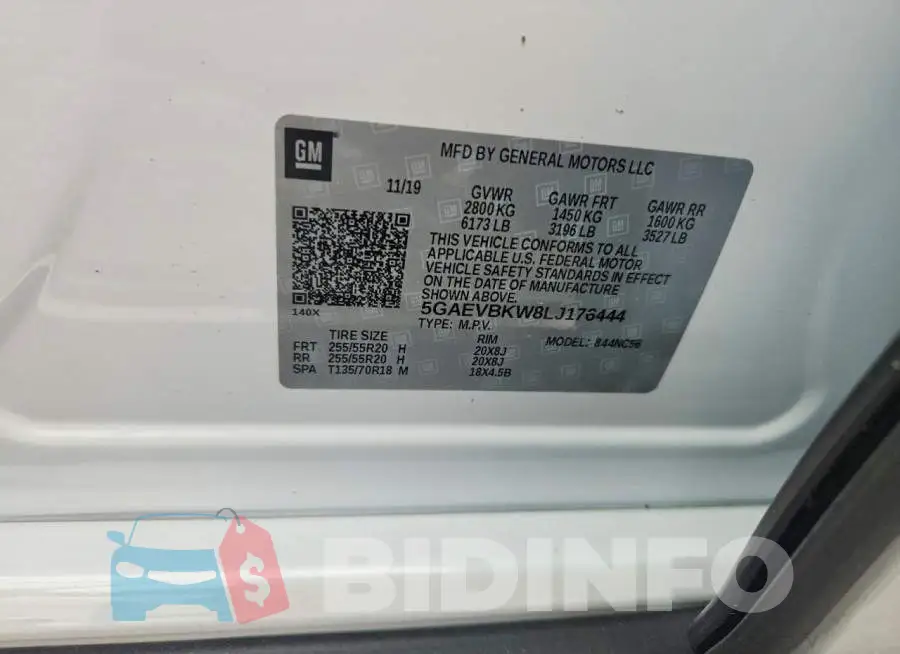 5GAEVBKW8LJ176444 Photo# 13