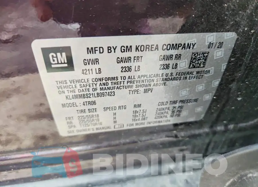 KL4MMBS21LB097423 Photo# 12