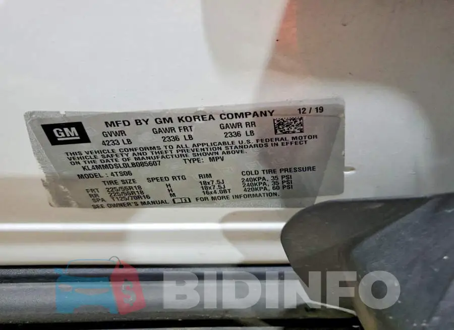 KL4MMDSL0LB085607 Photo# 14
