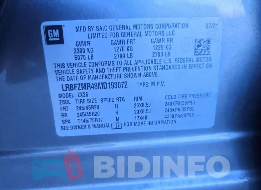 LRBFZMR48MD193072 Photo# 13