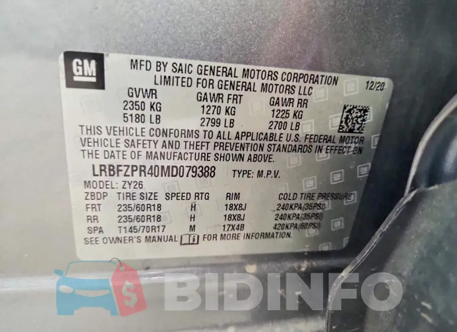 LRBFZPR40MD079388 Photo# 12