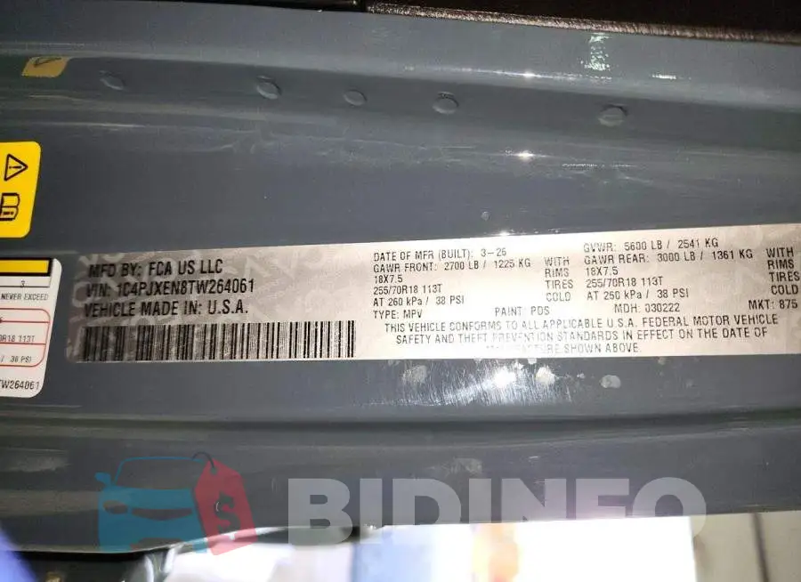 1C4PJXEN8TW264061 Photo# 13