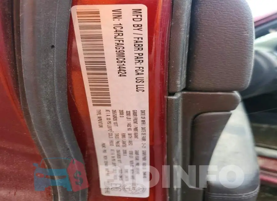 1C4RJFAG9MC614424 Photo# 12