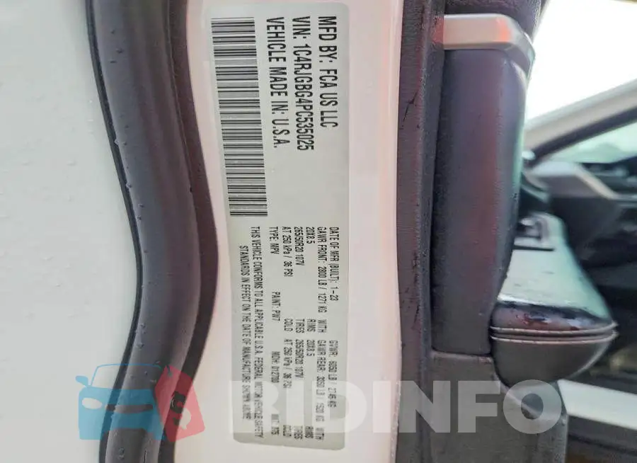 1C4RJGBG4PC535025 Photo# 13