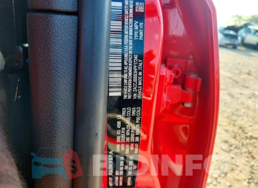 ZACCJBBB3HPF17240 Photo# 12
