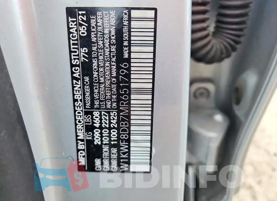 W1KWF8DB7MR651796 Photo# 12