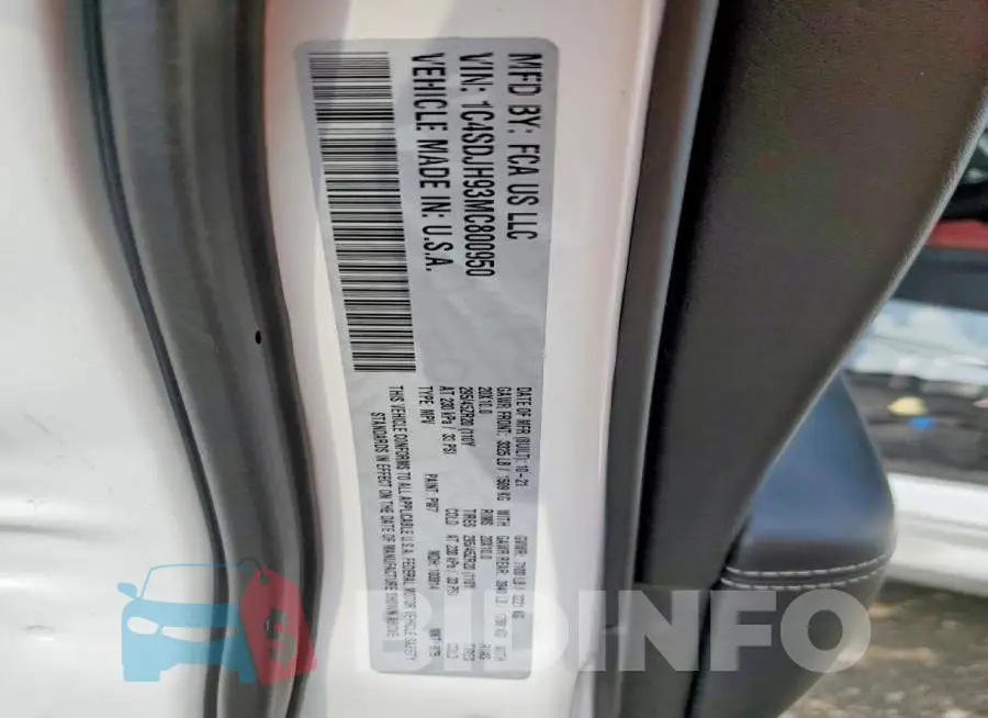 1C4SDJH93MC800950 Photo# 13