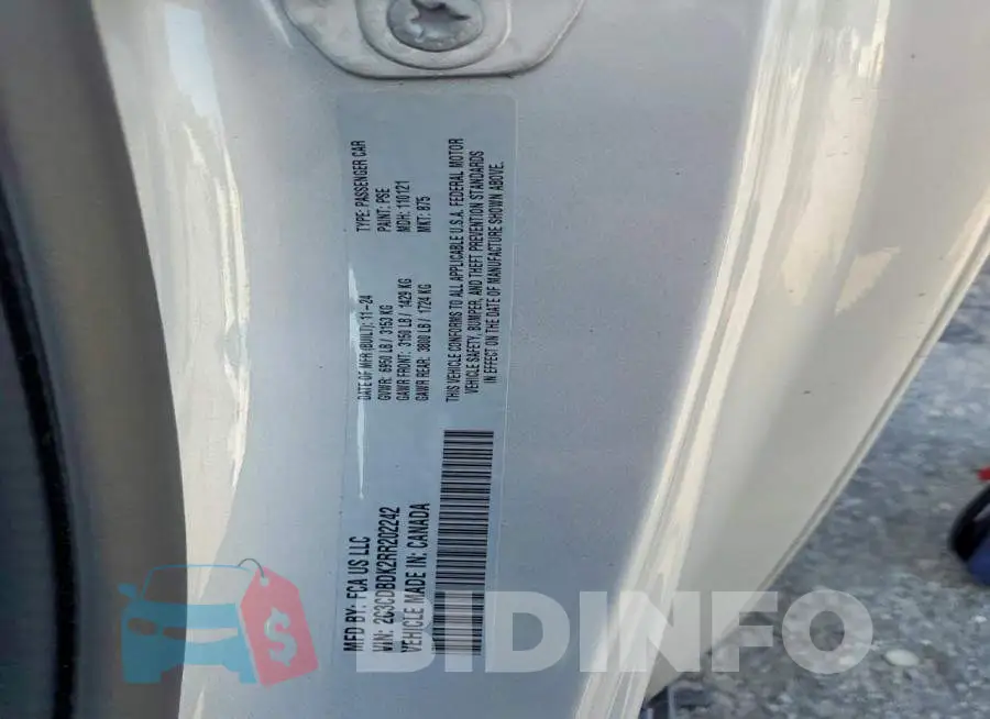 2C3CDBDK2RR202242 Photo# 12