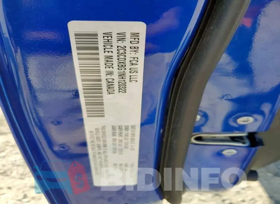 2C3CDXBG1NH120322 Photo# 12