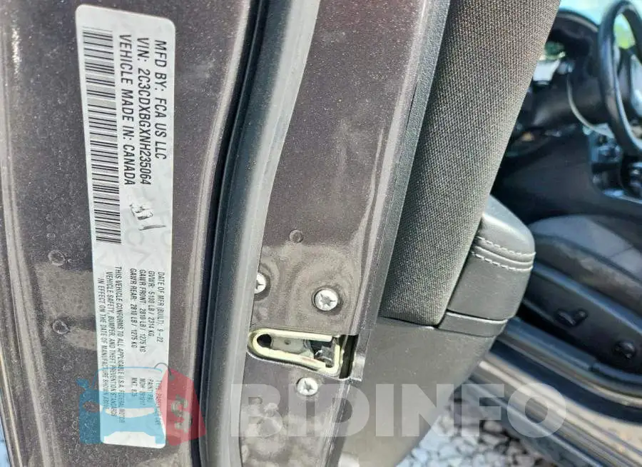 2C3CDXBGXNH235064 Photo# 12