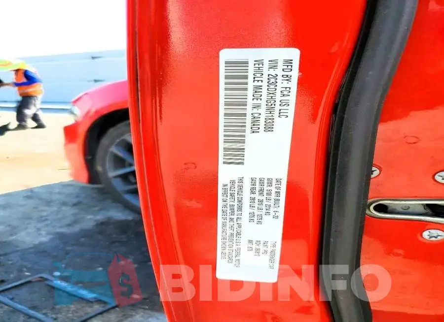 2C3CDXHG5NH183088 Photo# 12