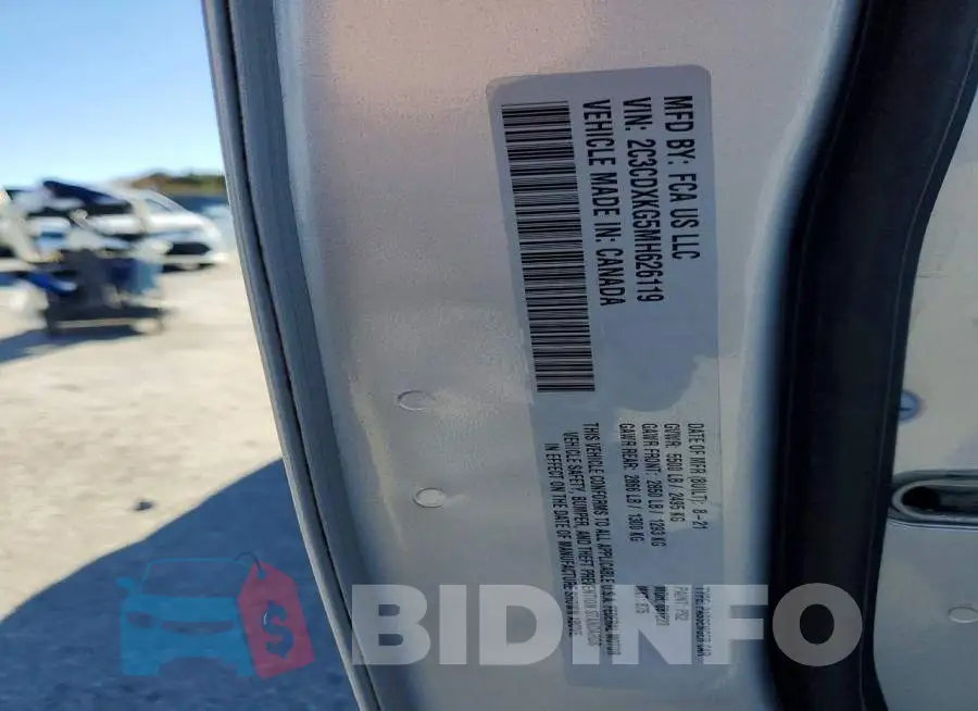 2C3CDXKG5MH626119 Photo# 13