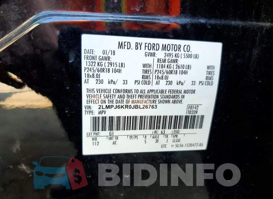 2LMPJ6KR0JBL26763 Photo# 14