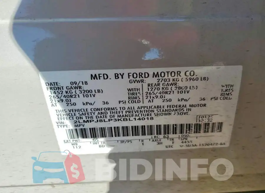 2LMPJ8LP3KBL14018 Photo# 13