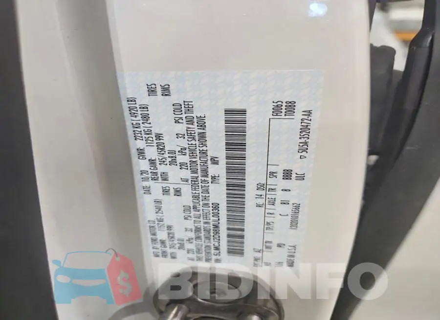 5LMCJ2D98MUL00360 Photo# 13