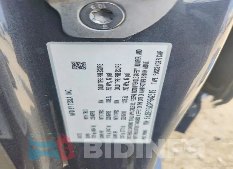 5YJ3E1EA3PF642519 Photo# 12