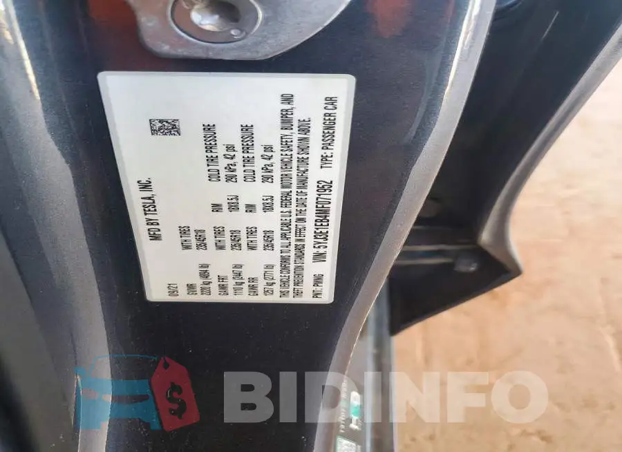 5YJ3E1EB4MF071952 Photo# 12