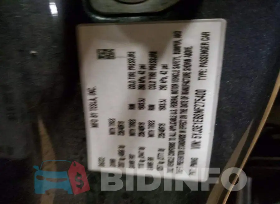 5YJ3E1EB8NF275400 Photo# 12