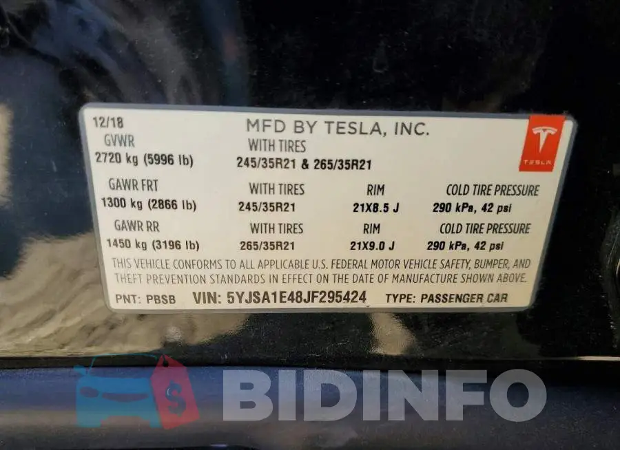 5YJSA1E48JF295424 Photo# 13