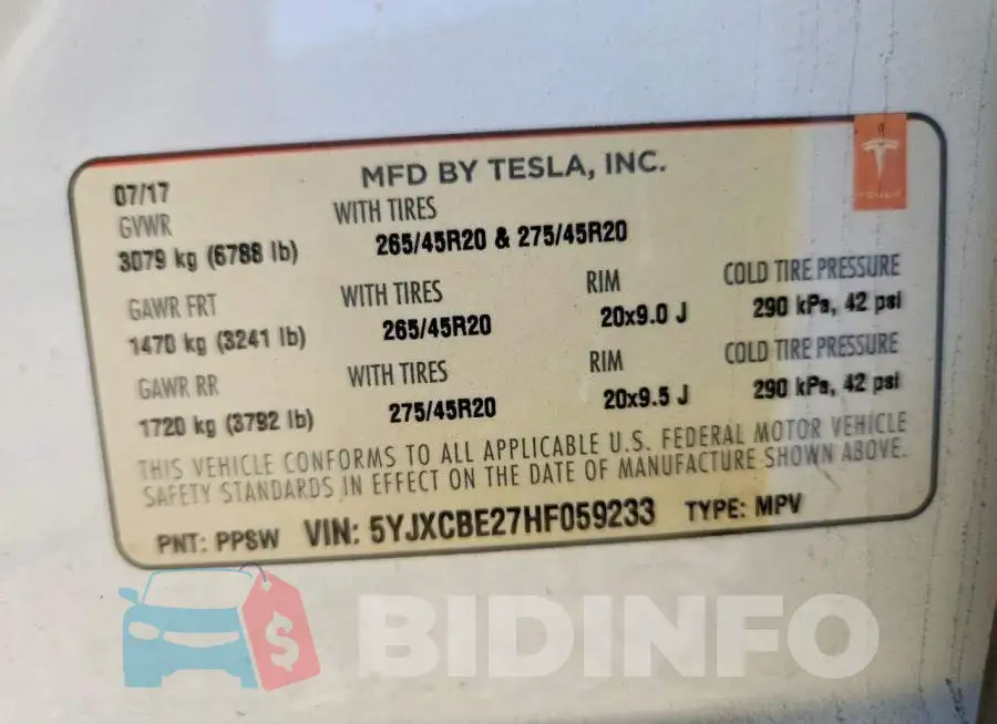 5YJXCBE27HF059233 Photo# 12