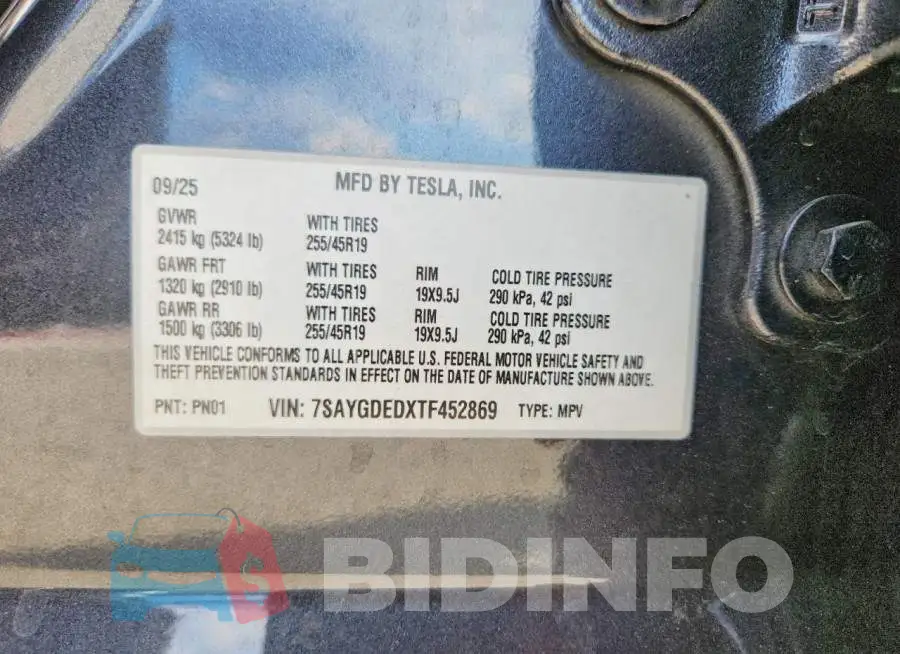 7SAYGDEDXTF452869 Photo# 14