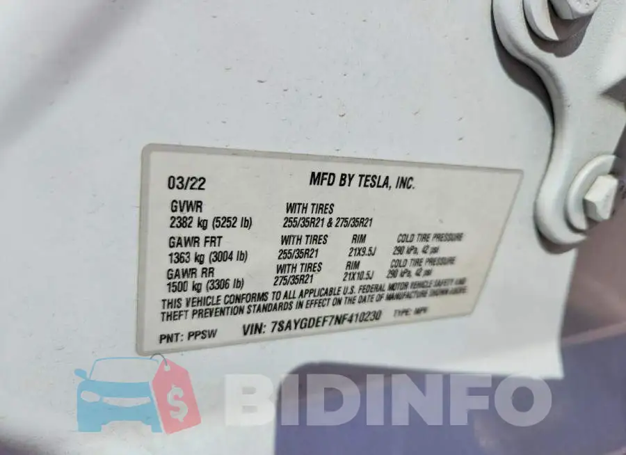 7SAYGDEF7NF410230 Photo# 12