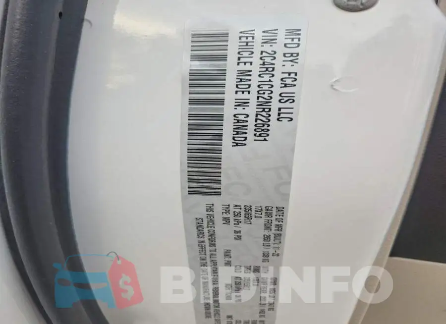 2C4RC1CG2NR226891 Photo# 13