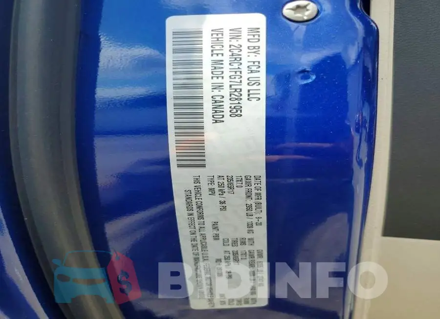 2C4RC1FG7LR281958 Photo# 13