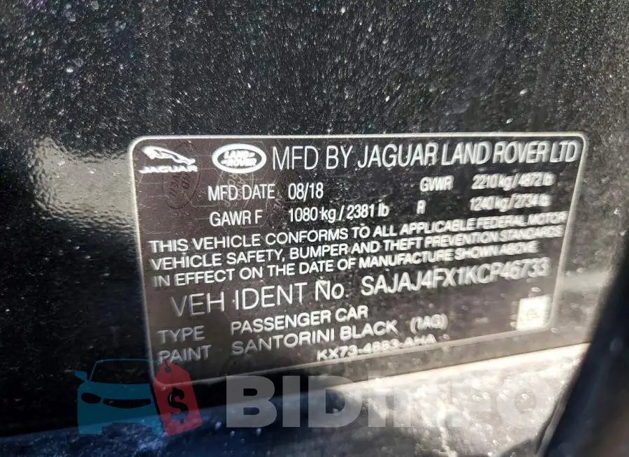 SAJAJ4FX1KCP46733 Photo# 12