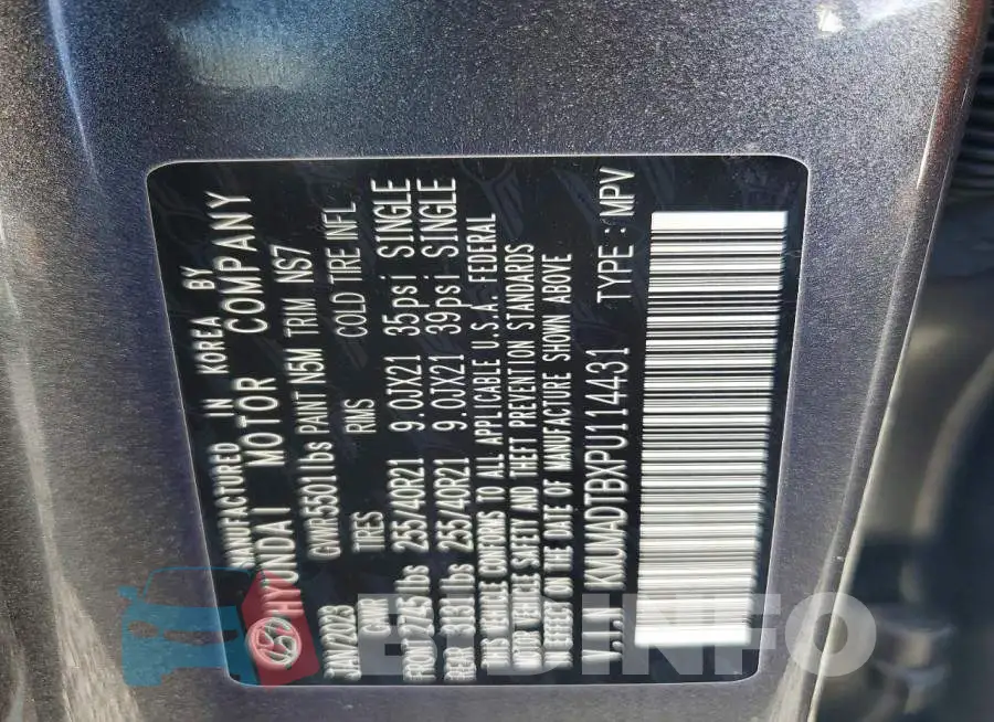 KMUMADTBXPU114431 Photo# 13