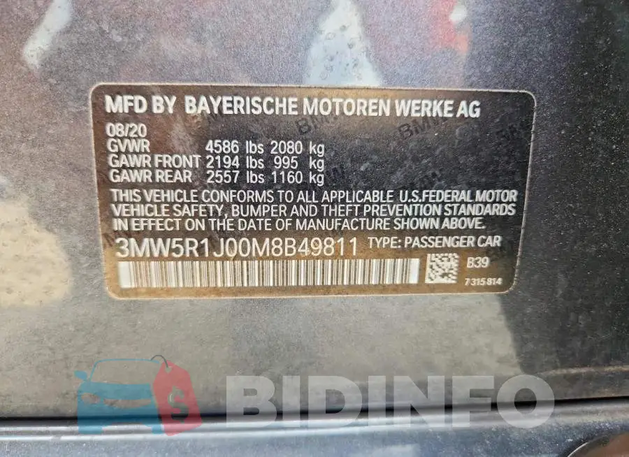 3MW5R1J00M8B49811 Photo# 12