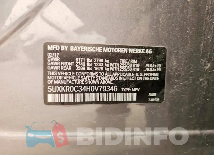5UXKR0C34H0V79346 Photo# 13