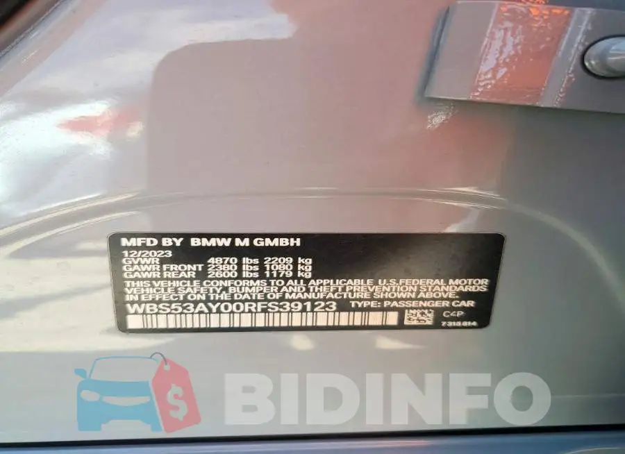 WBS53AY00RFS39123 Photo# 12