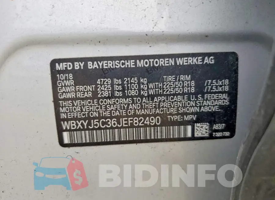WBXYJ5C36JEF82490 Photo# 13