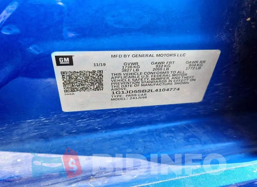 1G1JD5SB2L4104774 Photo# 12