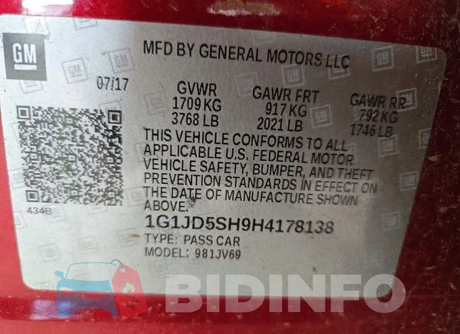 1G1JD5SH9H4178138 Photo# 12