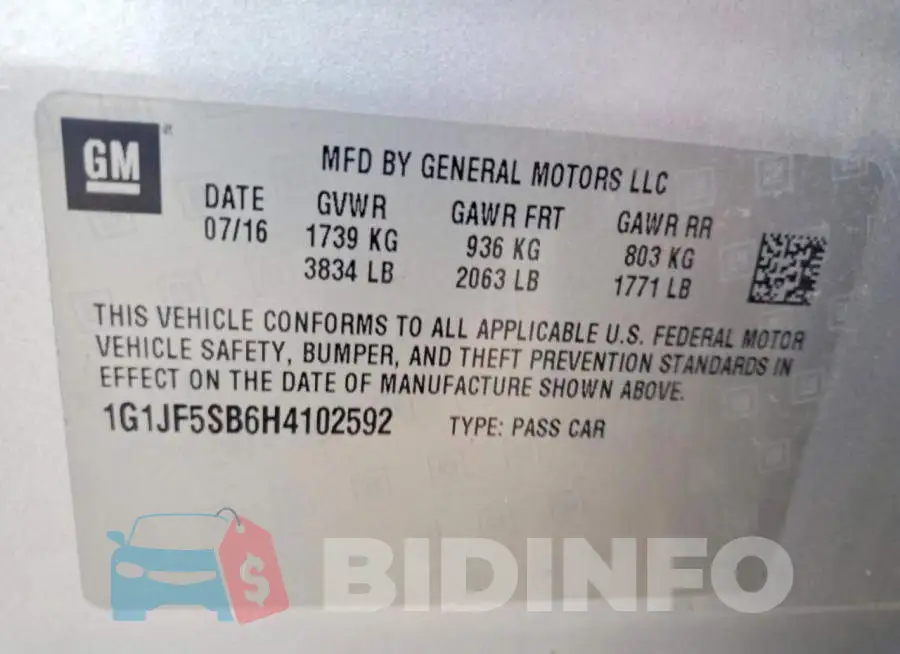 1G1JF5SB6H4102592 Photo# 12