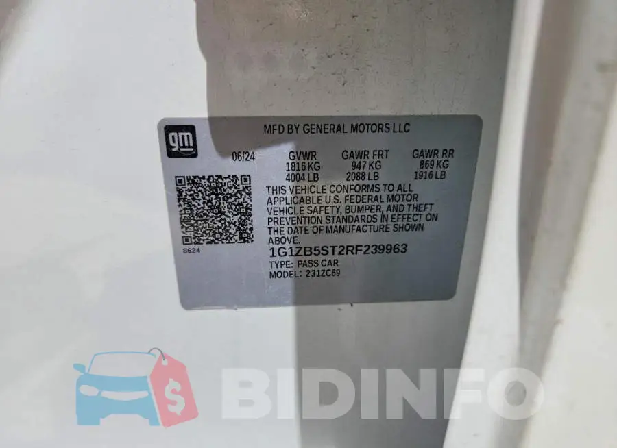 1G1ZB5ST2RF239963 Photo# 12