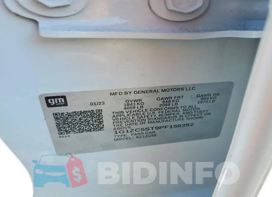 1G1ZC5ST9PF159392 Photo# 12