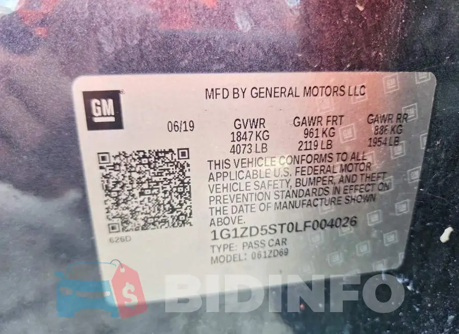 1G1ZD5ST0LF004026 Photo# 13