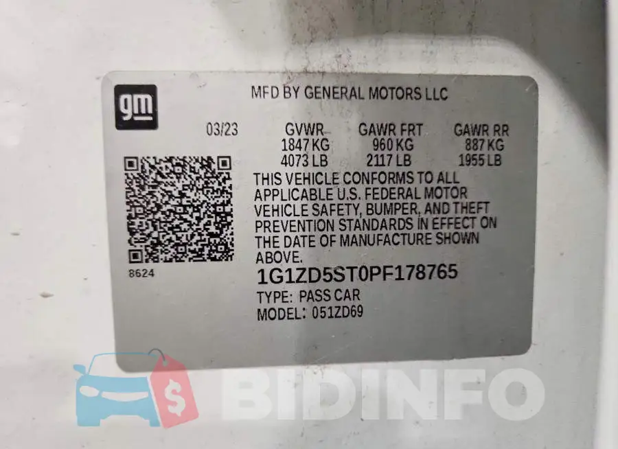 1G1ZD5ST0PF178765 Photo# 13