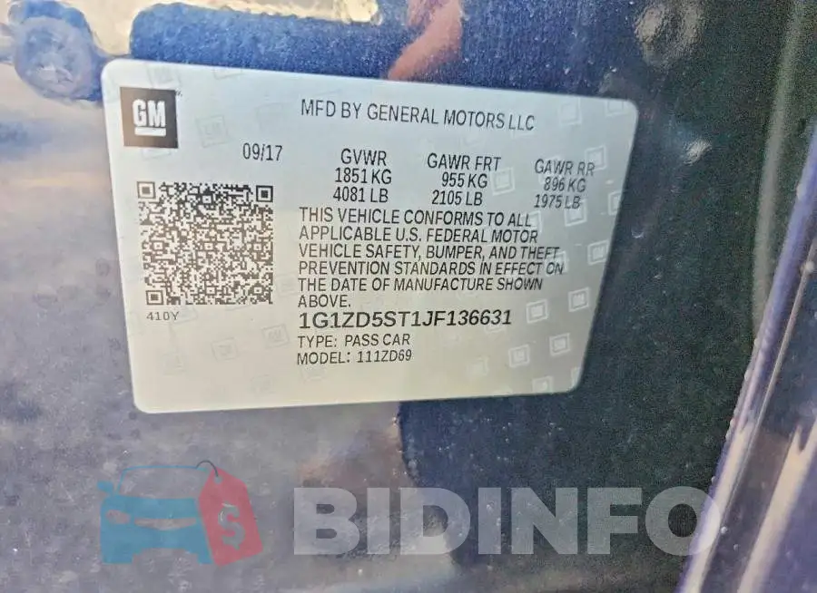 1G1ZD5ST1JF136631 Photo# 12