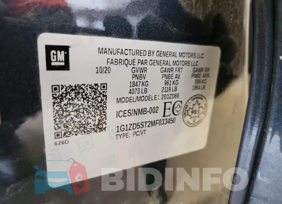 1G1ZD5ST2MF033450 Photo# 12
