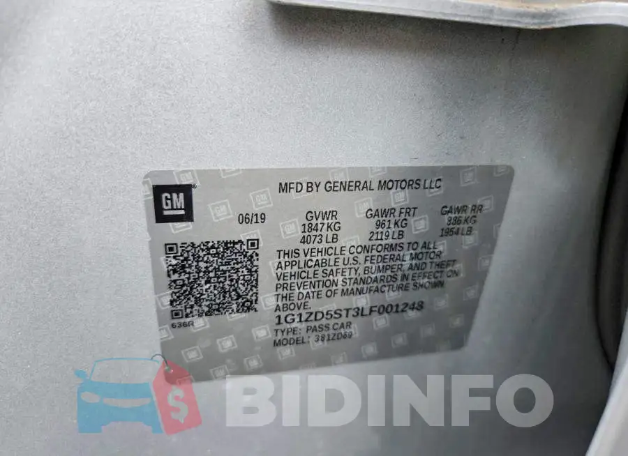 1G1ZD5ST3LF001248 Photo# 13