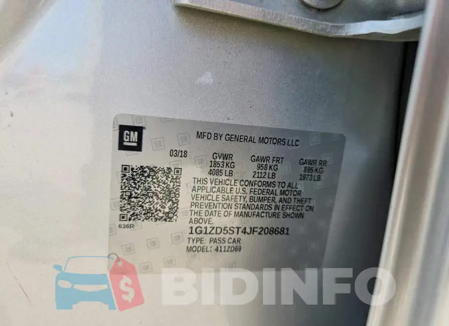 1G1ZD5ST4JF208681 Photo# 12