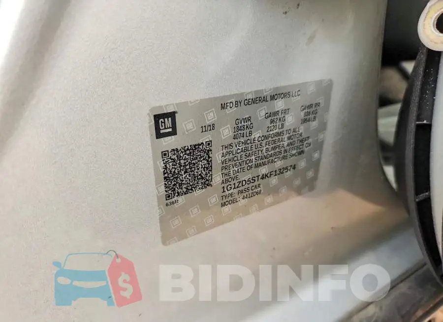 1G1ZD5ST4KF132574 Photo# 12