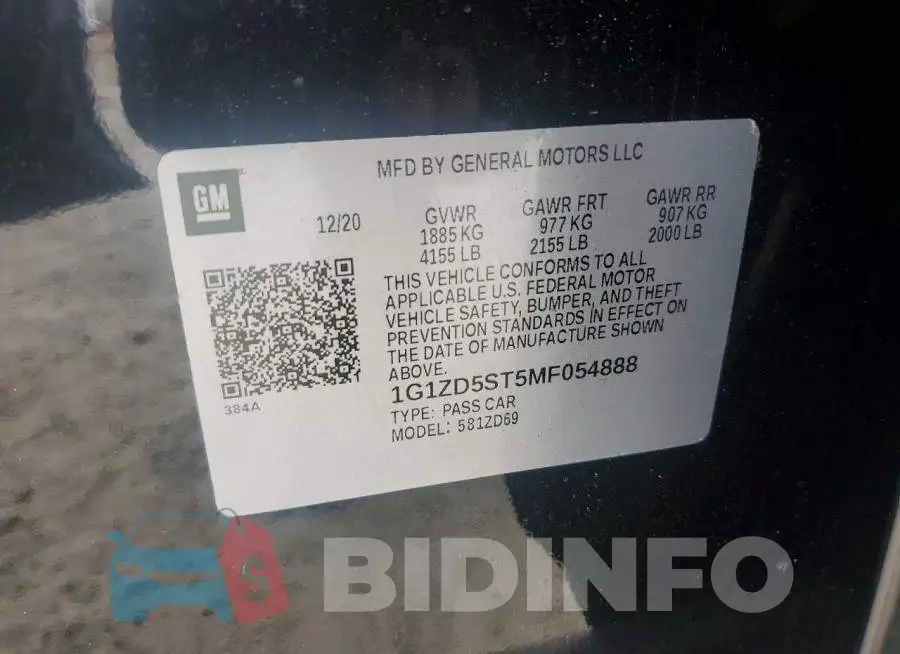 1G1ZD5ST5MF054888 Photo# 12