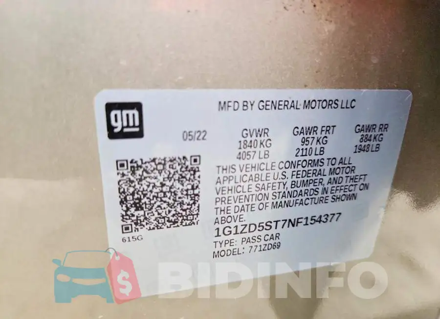 1G1ZD5ST7NF154377 Photo# 12