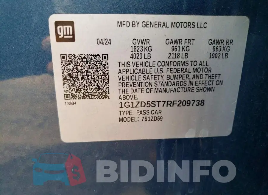 1G1ZD5ST7RF209738 Photo# 13